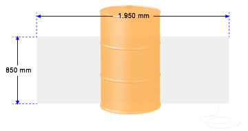 Chauffe-fûts 200 litres - 1.950 x 850 mm - 900 W